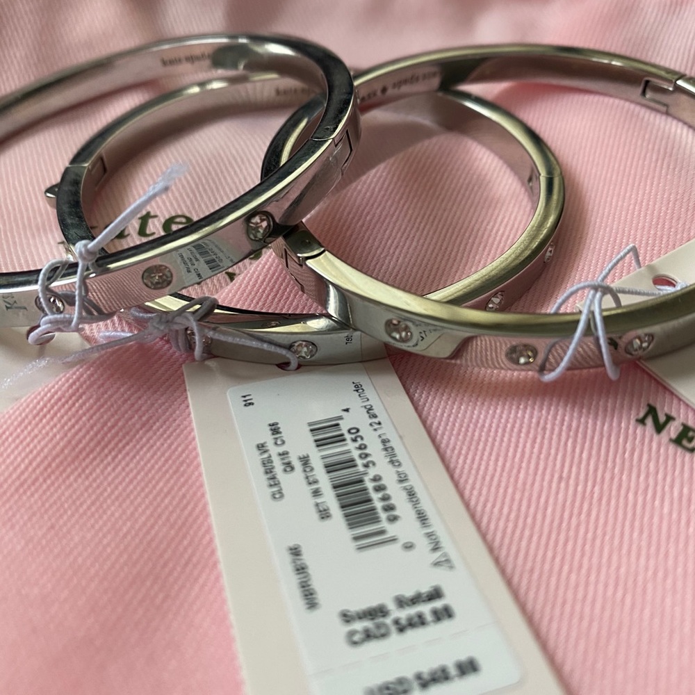 set in stone hinged bangle - Picture 4 of 6